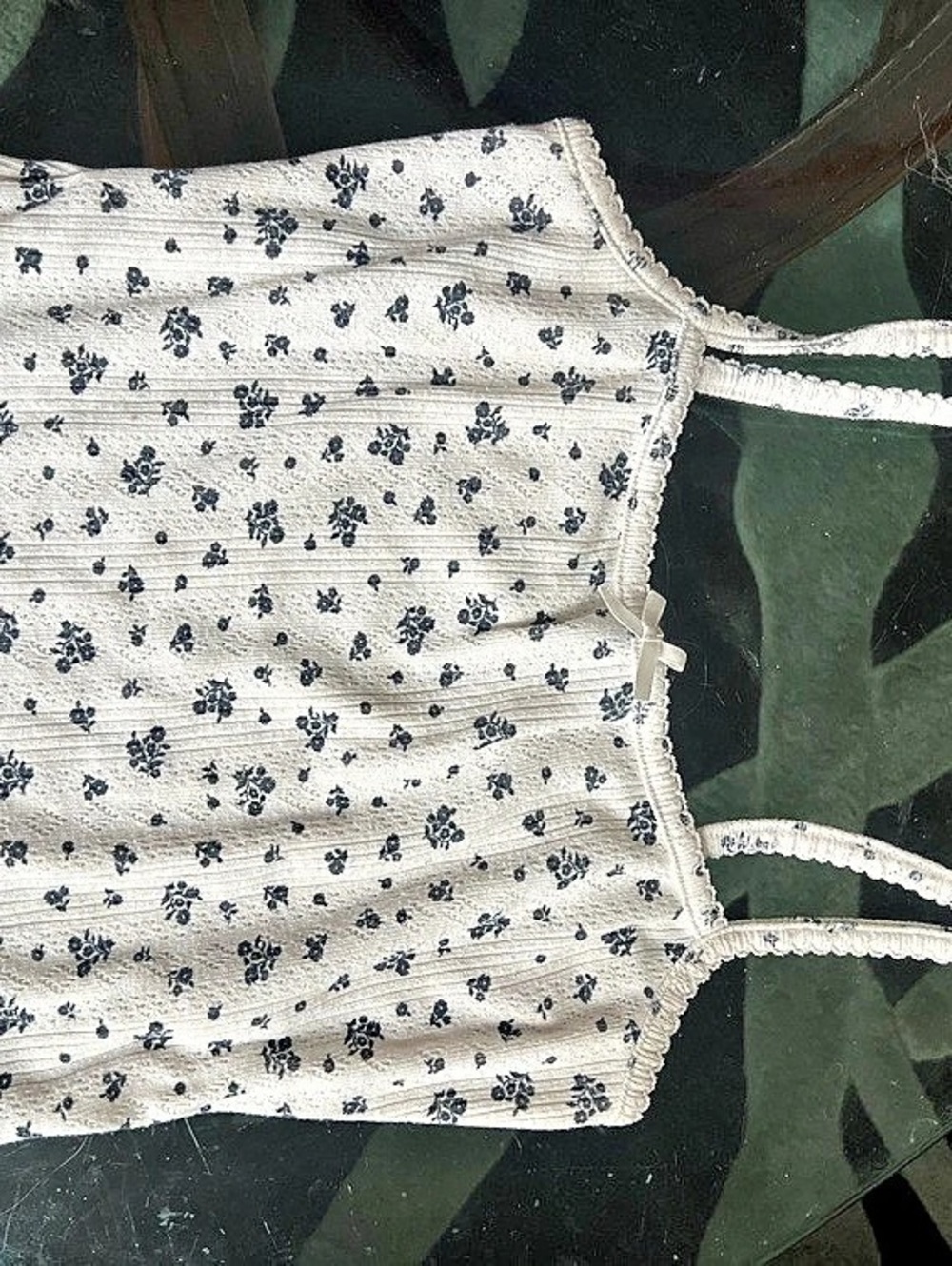 Garage tank top White & dar blueLike New